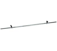 Bodyline Barre de musculation en acier chromé avec verrou à ressort, longueur 150 cm et diamètre 25 mm, pour le fitness à la maison