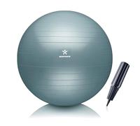 BODYMATE Ballon Fitness + Pompe Incluse + E-Book Gratuit Cool-Grey-Blue 85cm