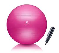 BODYMATE Ballon Fitness + Pompe Incluse + E-Book Gratuit Magenta 85cm