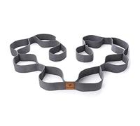 BODYMATE Bande extensible avec 10 boucles - Longueur totale : environ 190 cm - Largeur : 3,8 cm - 100 % coton naturel