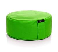 BODYMATE Coussin de méditation & Yoga (zafu) H13cm Ø31cm - Rembourrage en Coques de Sarrasin, Housse en Coton Lavable en Machine - Divers Coloris