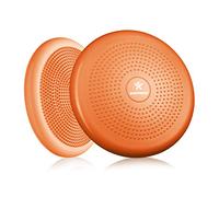 BODYMATE Coussin d'équilibre Ø34cm + Pompe - Coussin Gonflable pour Core Training, Fitness, rééducation - Orange