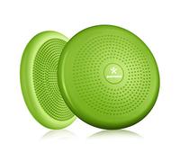 BODYMATE Coussin d'équilibre Ø34cm + Pompe - Coussin Gonflable pour Core Training, Fitness, rééducation - Vert
