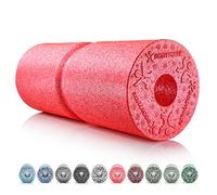 BODYMATE Rouleau de Massage fascias Care L35cm Ø14cm dureté Moyenne + rainure pour soulager la Colonne + E-Book Gratuit - Pepper Red