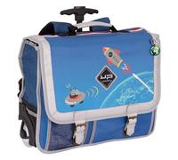 Cartable scolaire à roulettes 41 cm objectif lune bleu TU