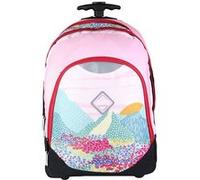 Bodypack Sac à dos à roulettes 2 compartiments Paysage Fleuri Rose Rose G