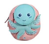 BODYPACK - Sac à dos Goûter Poulpe Rose et Bleu - Fille - 1 Compartiment + Poche Avant - Bretelles Réglables - 29x33x15cm - Polyester - Accessoire Scolaire et Sortie