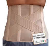 BODYPERFECT Buste orthopédique unisexe dos lombaire bandeau correcteur postural 6 lattes ceinture homme et femme (L)