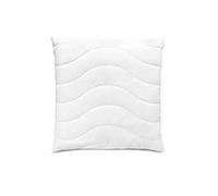 Bodyprotect 196077 Oreiller Classique | Coussin matelassé | 100% Satin de Coton | Fabriqués en UE | Oeko-Tex 100 | Hauteur réglable | Lavable 60 degrés | 80 x 80 cm, Blanc