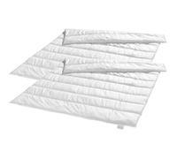 Bodyprotect ECOLine lot de 2 couettes hiver chaude 135 x 200 cm microfibre 100 % polyester lavable 40 °C blanc