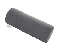 Bodyprotect Traversin avec housse douce en micropeluche - Coussin orthopédique pour le positionnement des genoux - Mousse à mémoire de forme - 15 x 40 cm - Gris