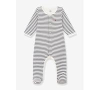 Bodypyjama à rayures en coton bébé marine NAISSANCE(50CM)