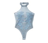 Bodys Femme, Lingerie Sexy Érotique Pute Curvy et Transparents pour Le Commerce extérieur l'europe et l'Amérique (Light Blue-M)