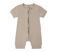 Bodys pour Bébé Combinaison en Coton Garçon Fille de Sommeil légère et décontractée Tenue uni Tenues rentrer Grenouillère 0-12 Mois