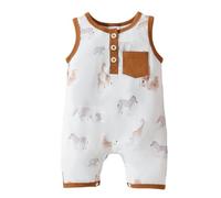 Bodys pour Bébé Nouveau-né Une Pièce Pyjama Ensemble de Body Manches Courtes Tenue d'été personnalisée Combinaisons en Tricot garçons Filles