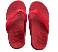 Bodytec Wellbeing Sandales orthopédiques avec un excellent soutien de la voûte plantaire et soulagement des fascites plantaires - Rouge - Rouge, 35/36 EU