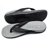 Bodytec Wellbeing - Sandales orthopédiques avec un excellent soutien de la voûte plantaire et un soulagement de la fasciite plantaire - Gris - gris, 38 EU
