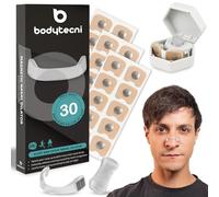 Bodytecni® Bandelettes Nasales Magnétiques Premium PRO EDITION | MEGAPACK 60 PATCHS AMÉLIORÉS + ÉTUI DE RANGEMENT | Anti-Ronflement pour Mieux Dormir, Aide à Mieux Respirer