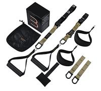 Bodytorc Sangles d'entraînement pour entraînement complet du corps à la maison, comprend un ancrage de porte, des bras d'extension et des sangles de pied avancées.