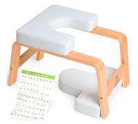 BODYWAKER Banc de yoga, chaise de yoga pour entraînement d'équilibre, renforcement de la force abdominale, chaise à l'envers pour la relaxation, chaise d'inversion pour salle de sport à domicile (bois