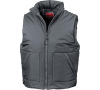 Bodywarmer de travail Result DOUBLÉ POLAIRE Gris M