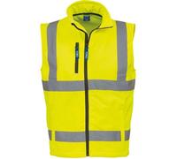 Bodywarmer softshell - YOKO - Haute visibilité - Jaune - Imperméable 8000 mm - EN ISO 20471 Cat.2 XXXL