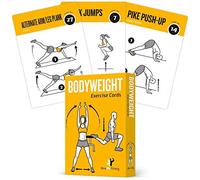 Bodyweight Exercise Cards Home Gym Workout Personal Trainer Fitness Program Guide Tones Core AB Legs Glutes Chest Bicepts Total Upper Body Workouts