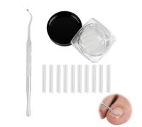 BODZWI Kit Correcteur d'Ongle Incarné - 50 de Correction avec Cure-ongle Professionnel - Outils de Pédicure pour le Redressement de l'Ongle du Gros Orteil et Soin des Pieds
