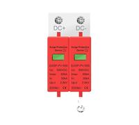 BOEAXTYUI Parafoudre Domestique SPD 2P 3P DC 500 V 800 V 1000 V 20 KA ~ 40 KA 30 KA ~ 60 KA Dispositif De Protection Contre Les Surtensions Basse Tension PV Solaire(2P,DC1000V 60KA)