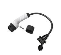 BOEAXTYUI Type1 J1772 Female Socket to 16A 32A Type2 IEC62196-2 Car Side EV Charger Adapter 0.5m Cable for Electric Vehicle(Type 1 to Type 2 32A)