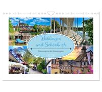 Böblingen und Schönbuch Calendrier mural 2026 DIN A4 paysage Calendrier mensuel CALVENDO