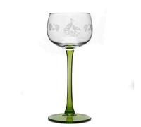 Boeckling - Lot DE 6 Verres du VIN du RHIN Decor CIGOGNES Mat - BOECKLING