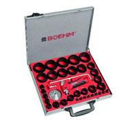 boehm Jeu d'outils de poinçonnage d'anneaux Boehm complet dans un récipient, plage de poinçonnage : 2-60mm Quantité:1