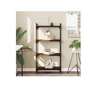 Boekenkast 4-laags 60x30x120 cm bewerkt hout bruin eikenkleur837656