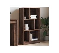 vidaXL Bibliothèque marron imitation chêne 57x28,5x107,5 cm Matériau dérivé du bois
