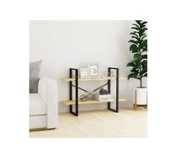 Boekenkast met 2 schappen 100x30x70 cm massief grenenhout806472