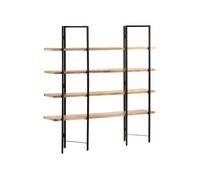 Boekenkast met 4 schappen 160x35x160 cm massief mangohout286603