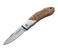 BÖKER 01RY818DAM Magnum Caveman Damast Couteau de Poche en Acier
