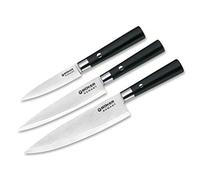 Böker 130420SET Damast Black Set de couteaux de chef en bois Noir
