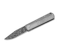 Böker Manufaktur Solingen - BRLW Meteoritendamast - Couteau - Klinge: 6,5 cm - silver