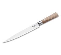 Böker Manufaktur Solingen Couteau de chef Damas Olive Couteau à jambon fixe Damas