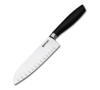 Böker Manufaktur Solingen Couteau de cuisine Core Professional Santoku à lame cannelée Fixe X50CrMoV15