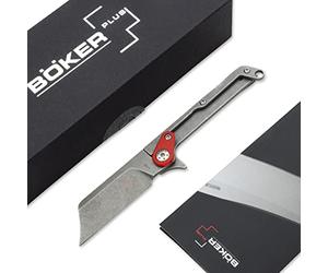 Böker Plus® Fragment Mini couteau de poche EDC - Petit couteau porte-clés - Couteau pliant à deux mains EDC (Keychain Knife Fragment G10)
