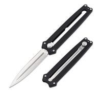 BÖKER PLUS® Slike Knife - Couteau pliant de poche avec lame D2 aiguisée des deux côtés - Couteau de poche ultra léger avec manche en G10 - Couteau à ouverture d'une main avec lame à deux tranchants