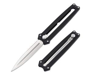 BÖKER PLUS® Slike Knife - Couteau pliant de poche avec lame D2 aiguisée des deux côtés - Couteau de poche ultra léger avec manche en G10 - Couteau à ouverture d'une main avec lame à deux tranchants