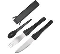 BÖKER SNAC PAC BLACK Couverts de plein air avec étui 03BO800