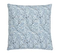 Boel & Jan Housse de coussin Ramas 50x50cm Blanc-bleu clair