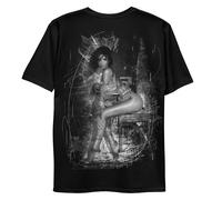 BOÉLL T-shirt Se Rena pour homme de qualité supérieure avec déclaration, force et respect, coupe régulière, respirant, Noir | B&w, XS