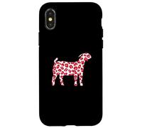 Boer Goat Show Pink Leopard for Boer Goat Show mom Coque pour iPhone X/XS