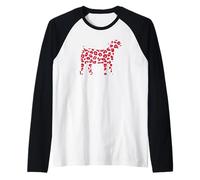 Boer Goat Show Pink Leopard for Boer Goat Show mom Manche Raglan